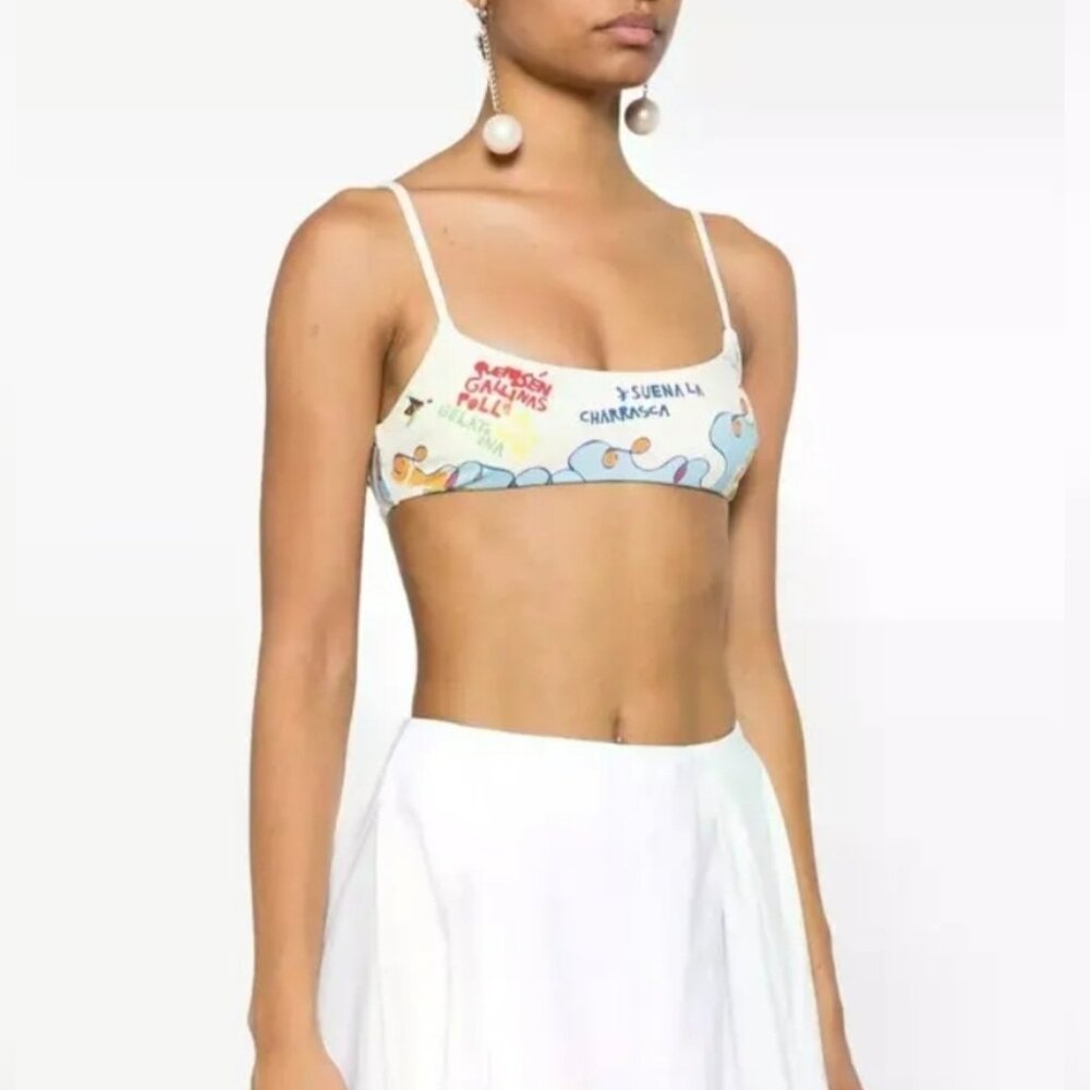 New‎ ALEMAIS- XS Women's Nadia Scoop Neck Swimming Top, Multi